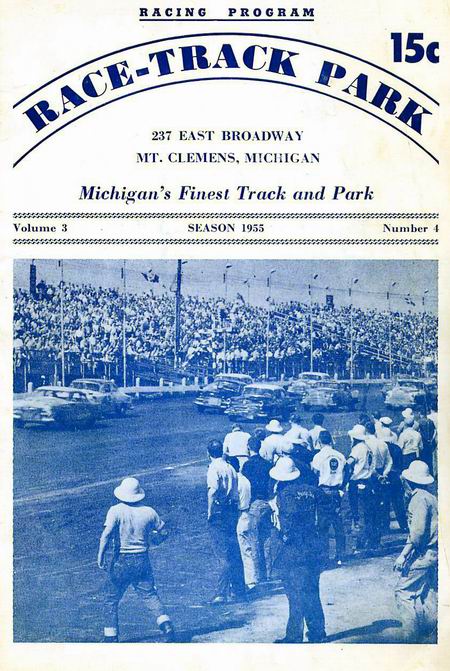 Mt. Clemens Race Track - 1955 Program From Dan Baumgarten (newer photo)